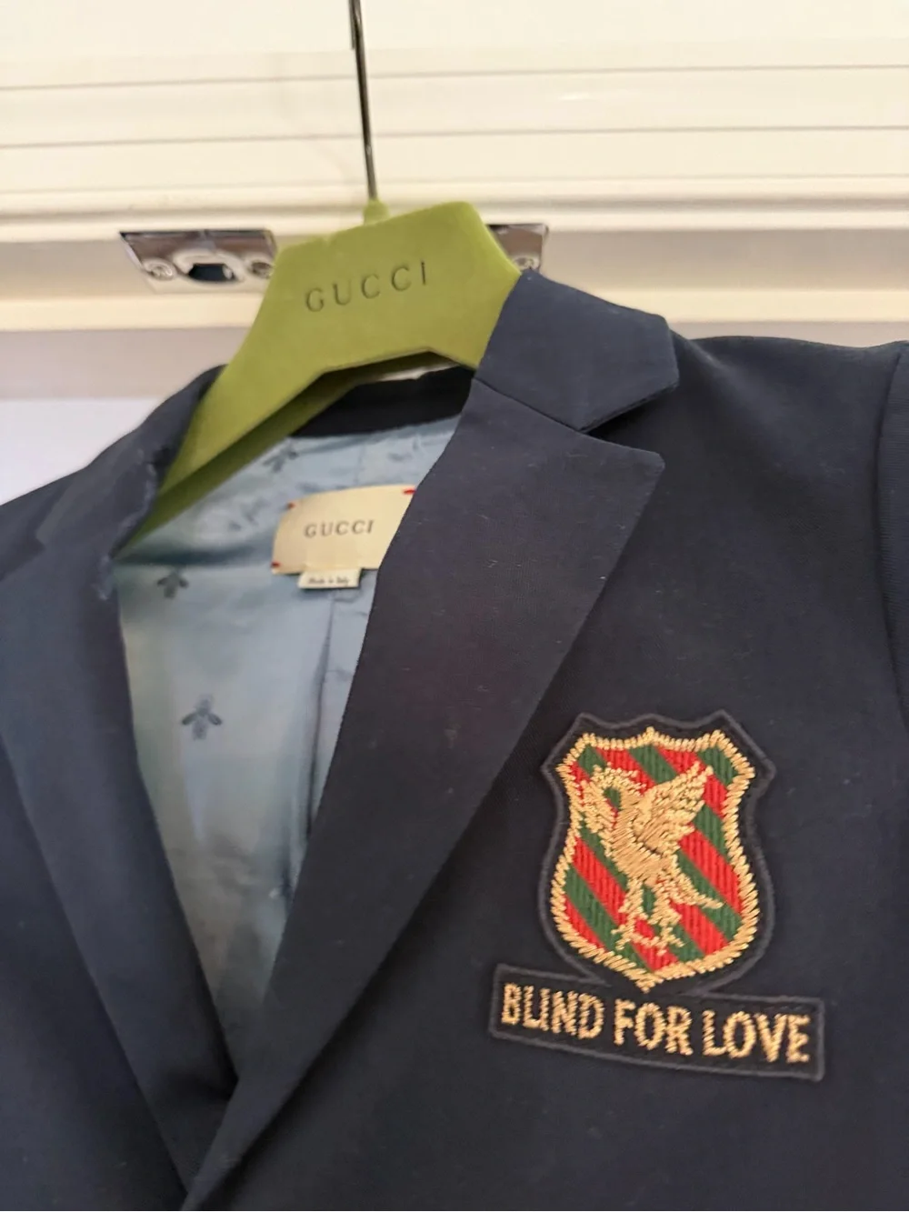 Authentic Gucci Kids “Blind for Love” Blazer – Size 10